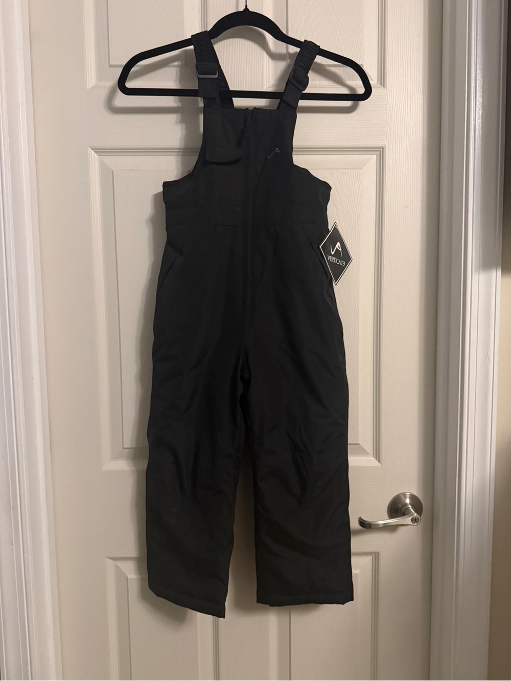 Vertical’9 Kids Black Insulated Snow Bibs